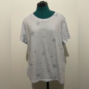 Splendid Anthropologie blue star tee shirt